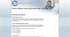 Desktop Screenshot of hockeycoaching.no
